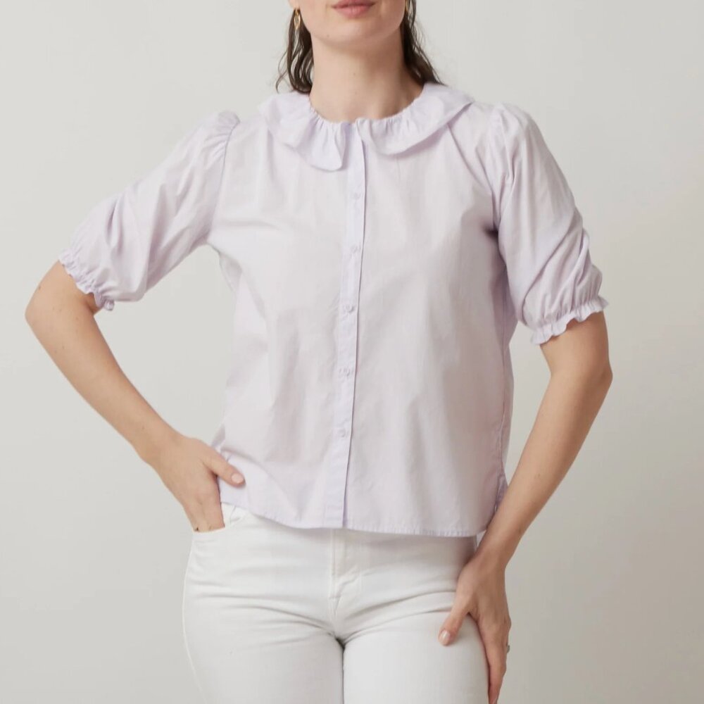 The Little Project Charlie Shirt womens Purple (small) cottagecore feminine